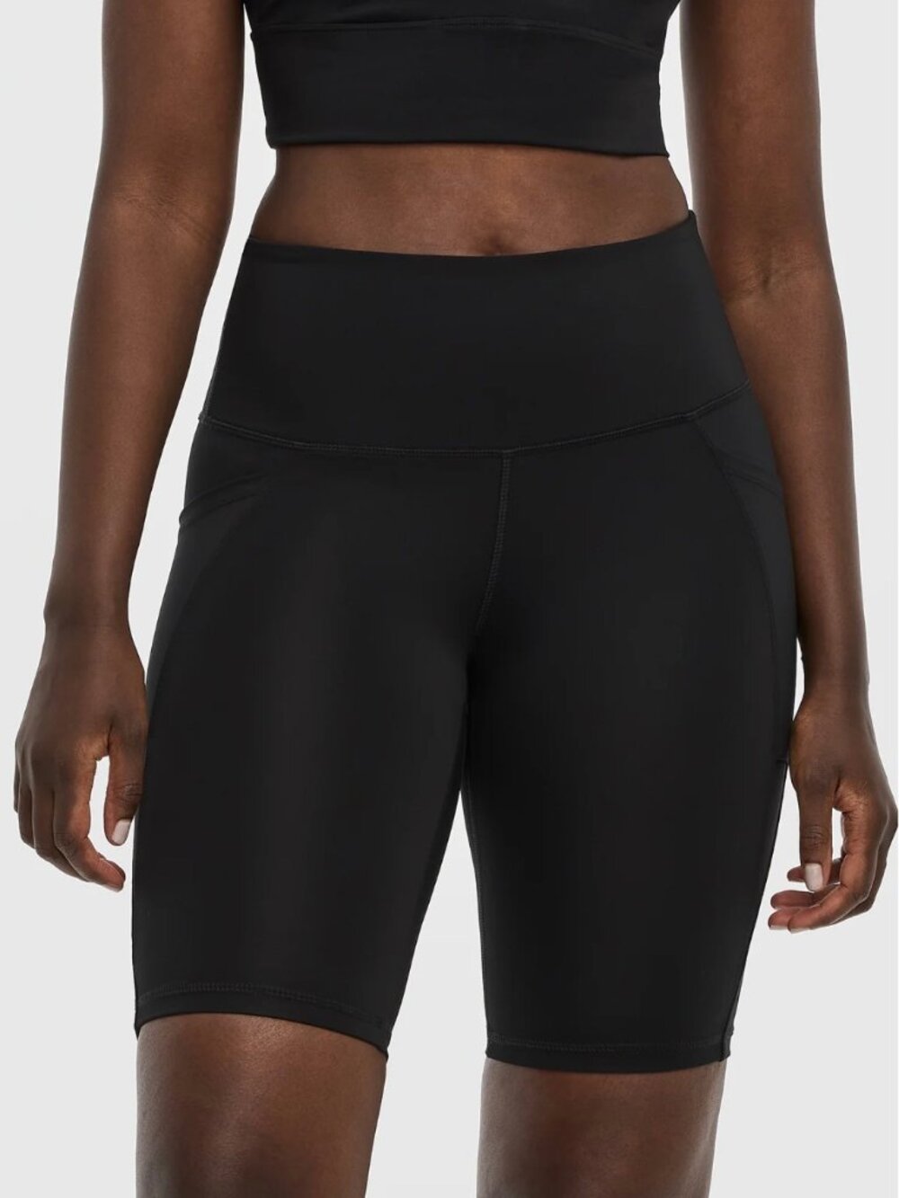 **2 Pairs** Reitmans Hyba Pulse Biker Shorts with Pockets XL Black